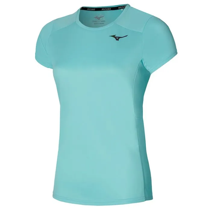 Mizuno Mizuno Two Loop 88 Tee Tanager Turquoise Women Tops