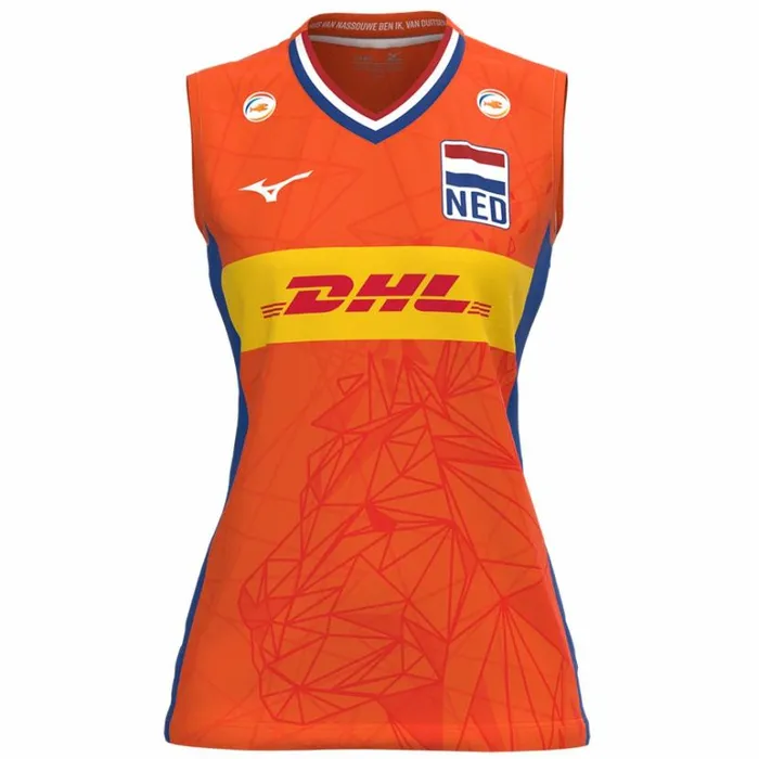Mizuno Nevobo Replica Shirt Women Orange Women Tops