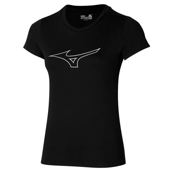 Mizuno RB Logo Tee Black Women Tops