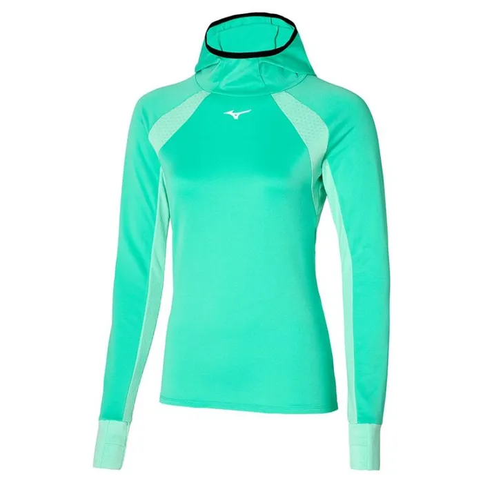 Mizuno Warmalite Hooded LS Atlantis Women Tops