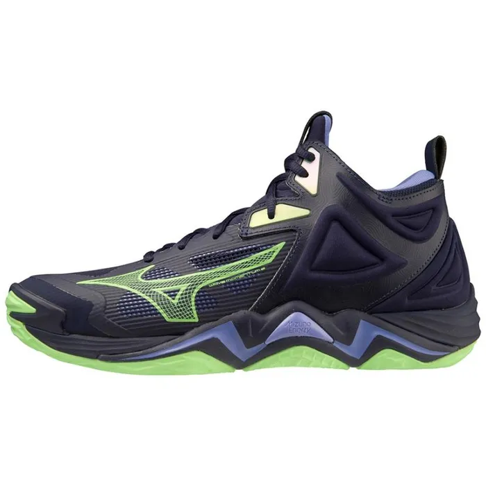 Mizuno WAVE MOMENTUM 3 MID Ebluetechngreeniolite Women Volleyball