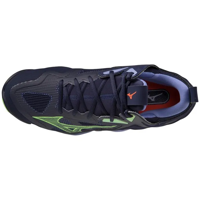 Mizuno WAVE MOMENTUM 3 MID Ebluetechngreeniolite Women Volleyball Mizuno WAVE MOMENTUM 3 MID Ebluetechngreeniolite Women Volleyball
