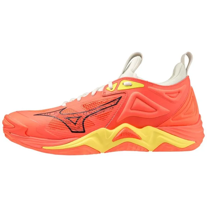 Mizuno WAVE MOMENTUM 3 Neonflameblkbolt2neon Women Volleyball
