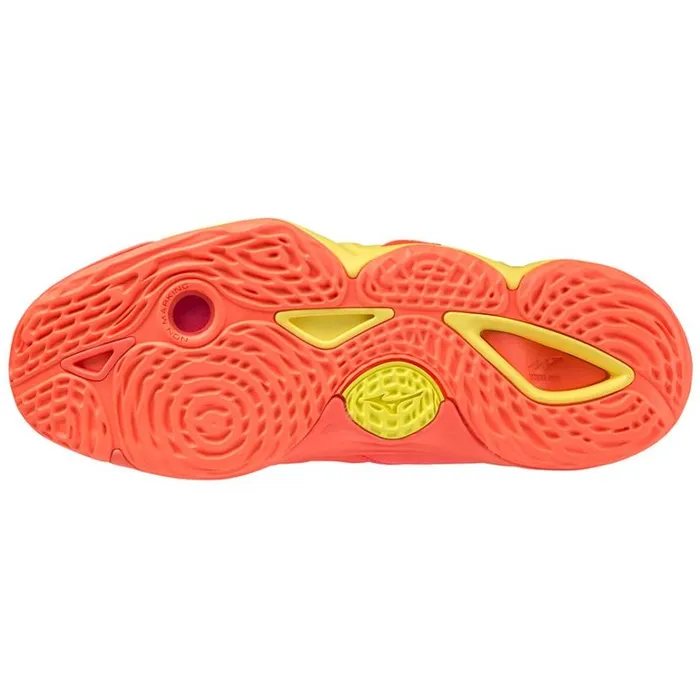 Mizuno WAVE MOMENTUM 3 Neonflameblkbolt2neon Women Volleyball Mizuno WAVE MOMENTUM 3 Neonflameblkbolt2neon Women Volleyball