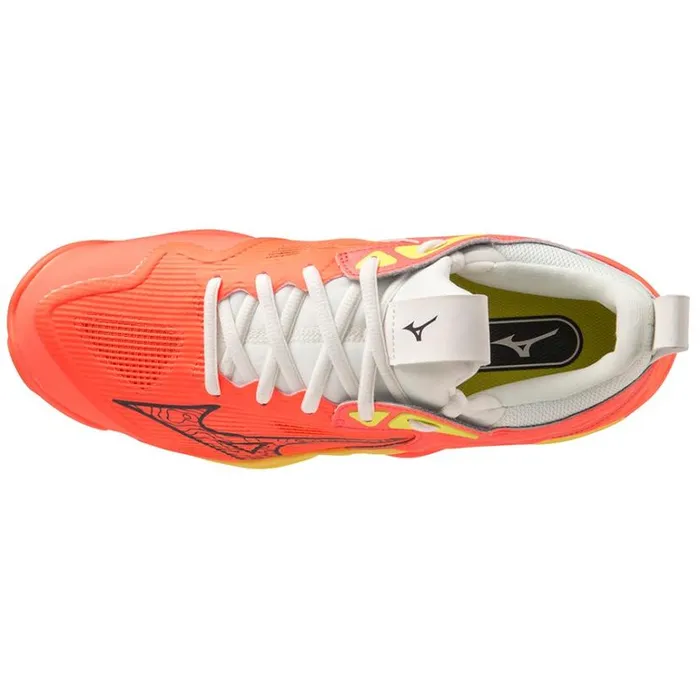 Mizuno WAVE MOMENTUM 3 Neonflameblkbolt2neon Women Volleyball Mizuno WAVE MOMENTUM 3 Neonflameblkbolt2neon Women Volleyball