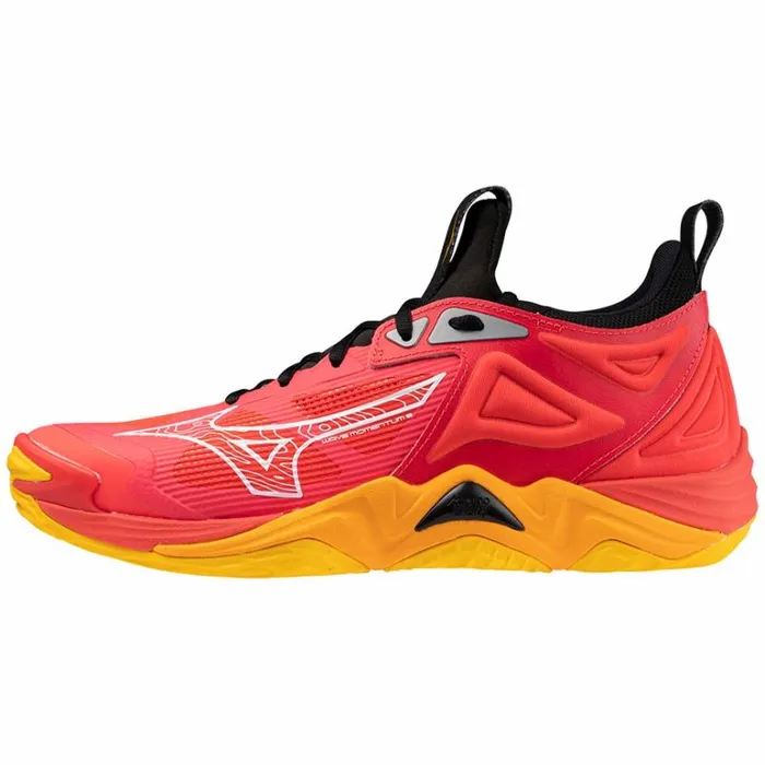 Mizuno WAVE MOMENTUM 3 Radiant Redwhitecarrot Curl Women Volleyball