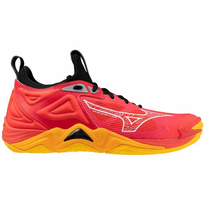 Mizuno WAVE MOMENTUM 3 Radiant Redwhitecarrot Curl Women Volleyball Mizuno WAVE MOMENTUM 3 Radiant Redwhitecarrot Curl Women Volleyball