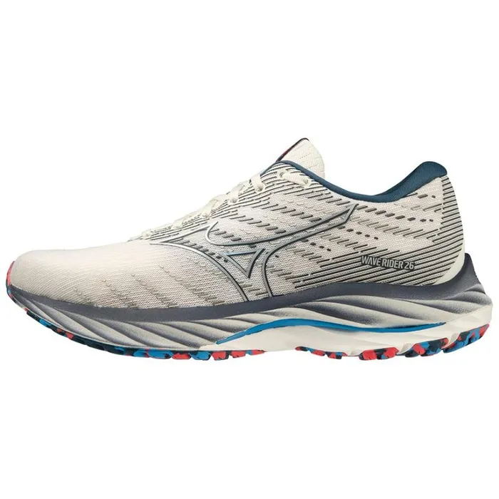 Mizuno Wave Rider 26 Snowwhitesilveribizablue Women Running