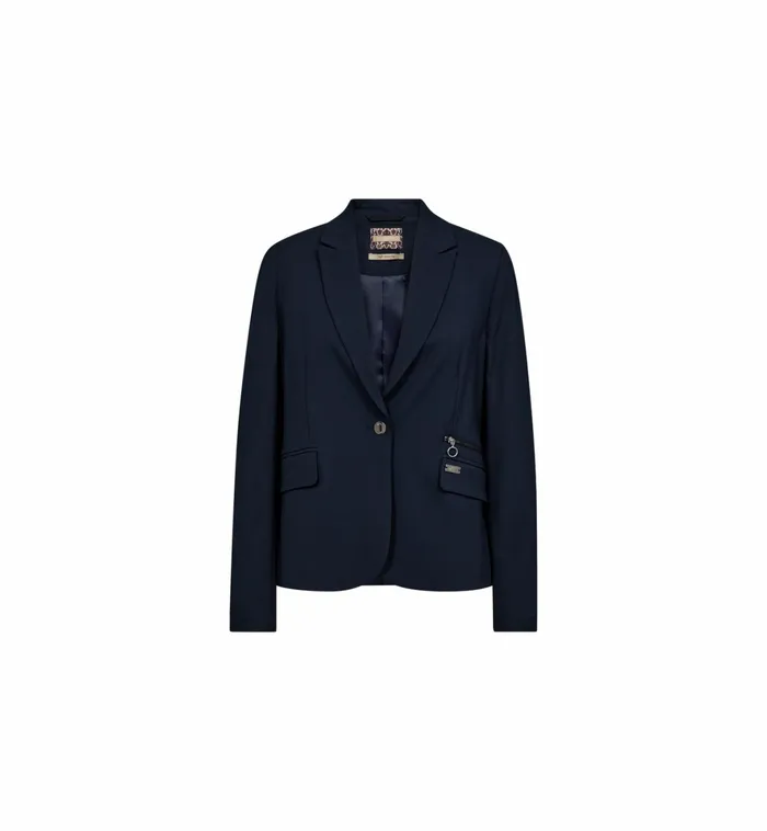 MOS MOSH Blazers Women MMBlake Piet Blazer Salute Navy MOS MOSH Blazers Women MMBlake Piet Blazer Salute Navy