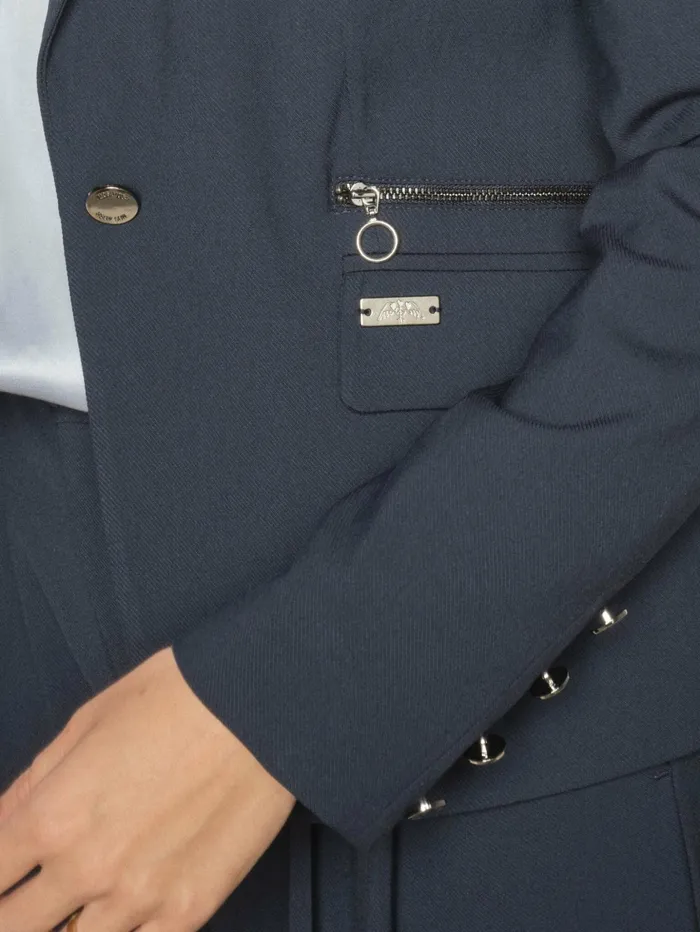MOS MOSH Blazers Women MMBlake Piet Blazer Salute Navy MOS MOSH Blazers Women MMBlake Piet Blazer Salute Navy