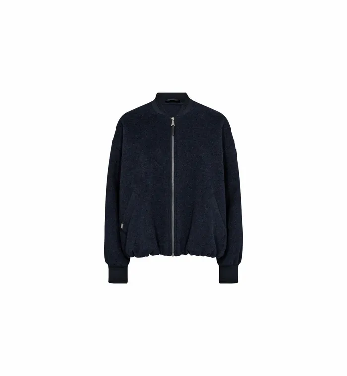MOS MOSH Jackets and Coats Women MMDumont Bomber Wool Jacket Salute Navy MOS MOSH Jackets and Coats Women MMDumont Bomber Wool Jacket Salute Navy