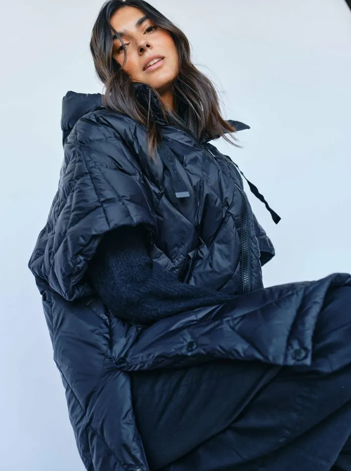 MOS MOSH Jackets and Coats Women MMFaisa Down Poncho Black