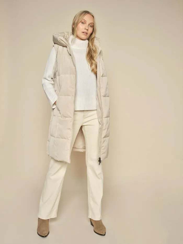 MOS MOSH Jackets and Coats Women MMNova Square Down Waistcoat Feather Gray MOS MOSH Jackets and Coats Women MMNova Square Down Waistcoat Feather Gray