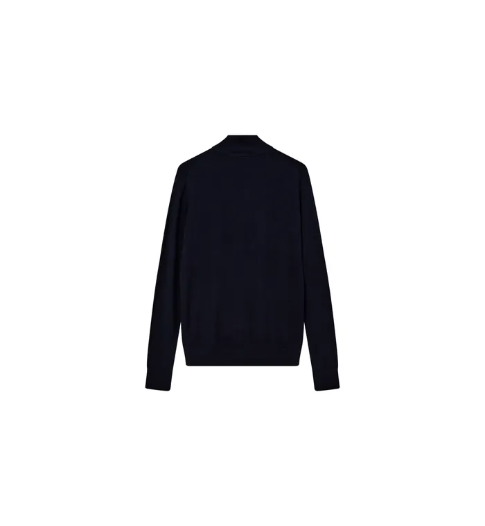 MOS MOSH Knits Men MMGAdam Soft Zip Turtle Neck Knit Navy MOS MOSH Knits Men MMGAdam Soft Zip Turtle Neck Knit Navy