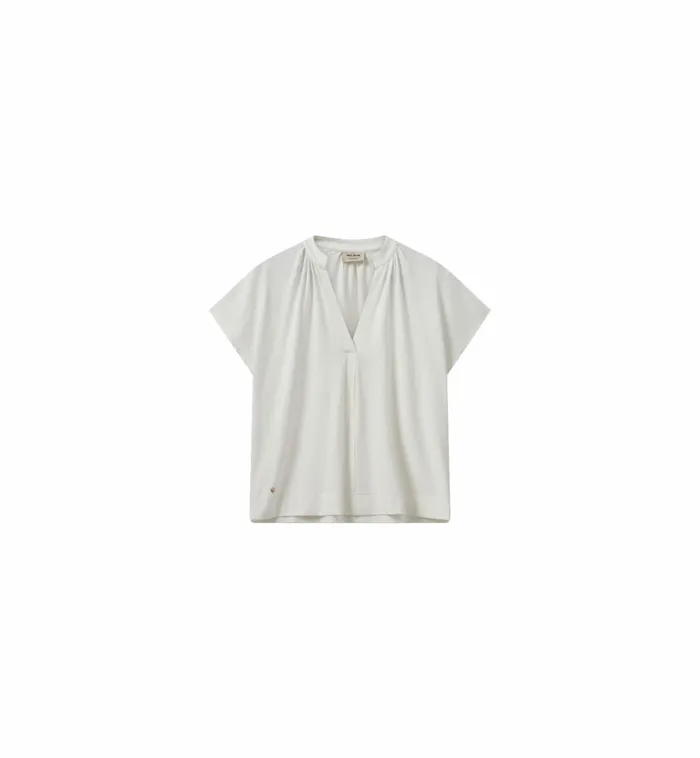 MOS MOSH Tees Women MMShira Tee Ecru MOS MOSH Tees Women MMShira Tee Ecru