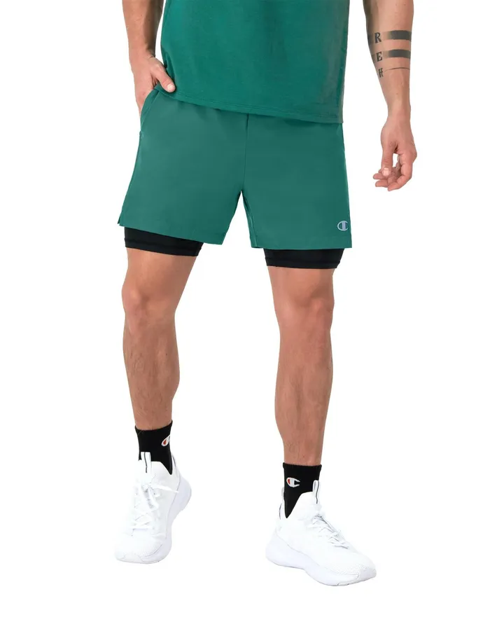 Mvp Shorts With Total Support Pouch Moisture Wicking C Logo 7034 Mountain Lake Green Men Champion Shorts Mvp Shorts With Total Support Pouch Moisture Wicking C Logo 7034 Mountain Lake Green Men Champion Shorts