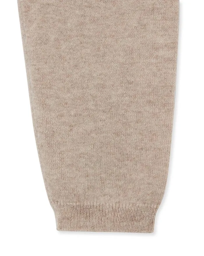 NPeal Baby Children Bear Pocket Cashmere Leggings Light Oatmeal Brown