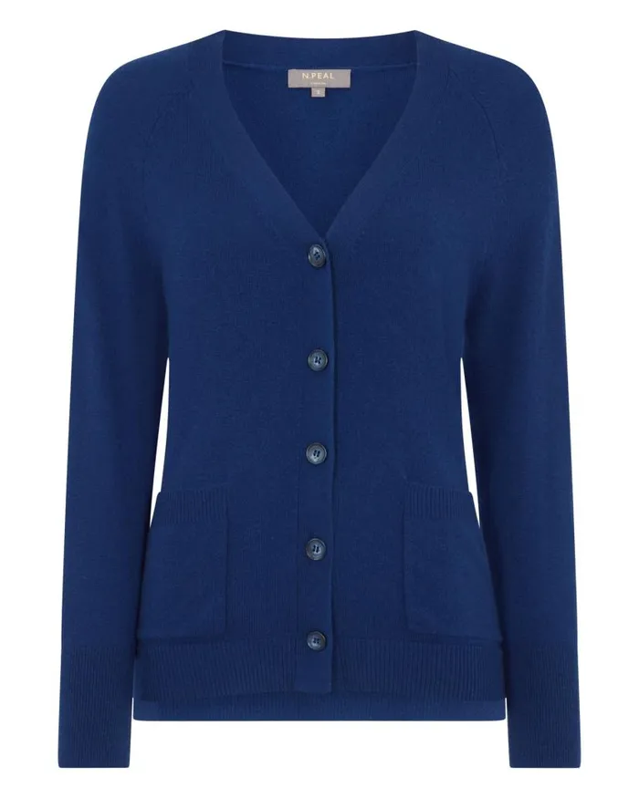 NPeal Cardigans Women Erin Oversized Cashmere Cardigan French Blue
