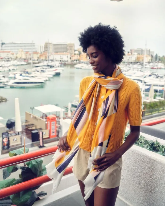 NPeal Cardigans Women Short Sleeve Cable Cashmere Cardigan Satsuma Orange