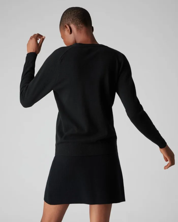 NPeal Cardigans Women V Necked Cashmere Cardigan Black