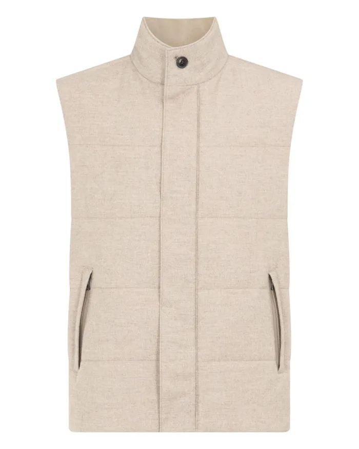 NPeal Gilets and Waistcoats Men Vancouver Gilet Beige Brown