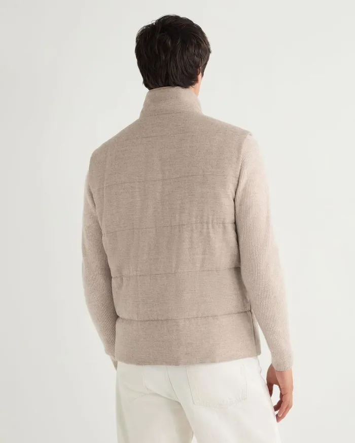 NPeal Gilets and Waistcoats Men Vancouver Gilet Beige Brown