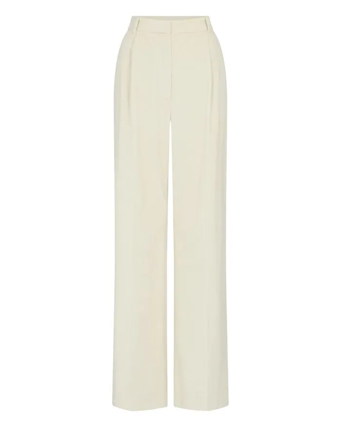 NPeal Leggings and Trousers Women Florence Cord Wide Leg Trouser Off White
