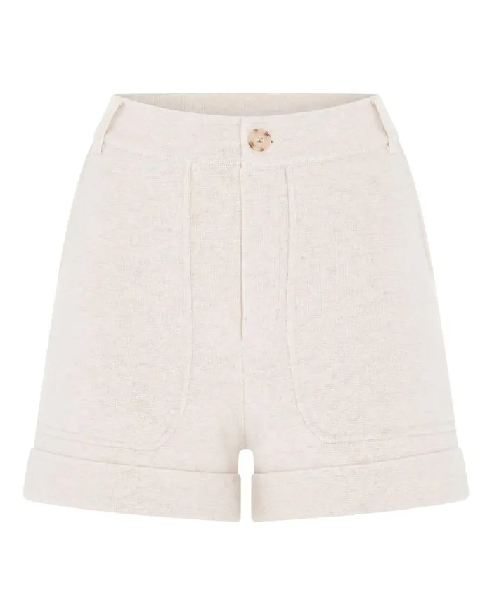 NPeal Leggings and Trousers Women Safari Short Ecru White