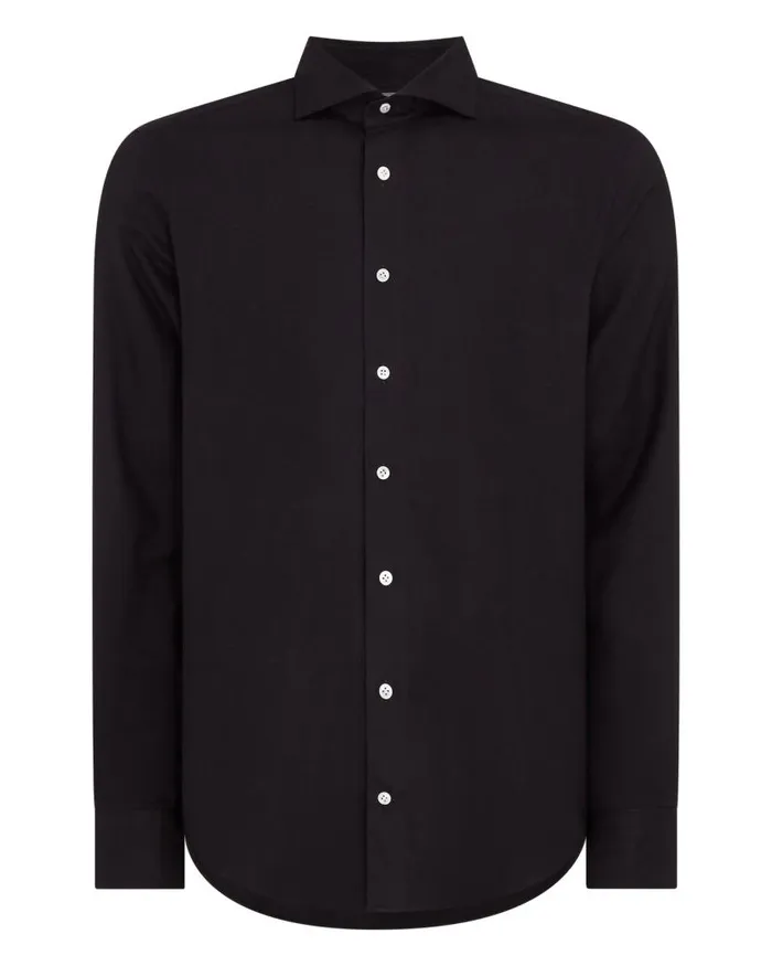 NPeal Shirts Men Cashmere Touch Shirt Navy Blue