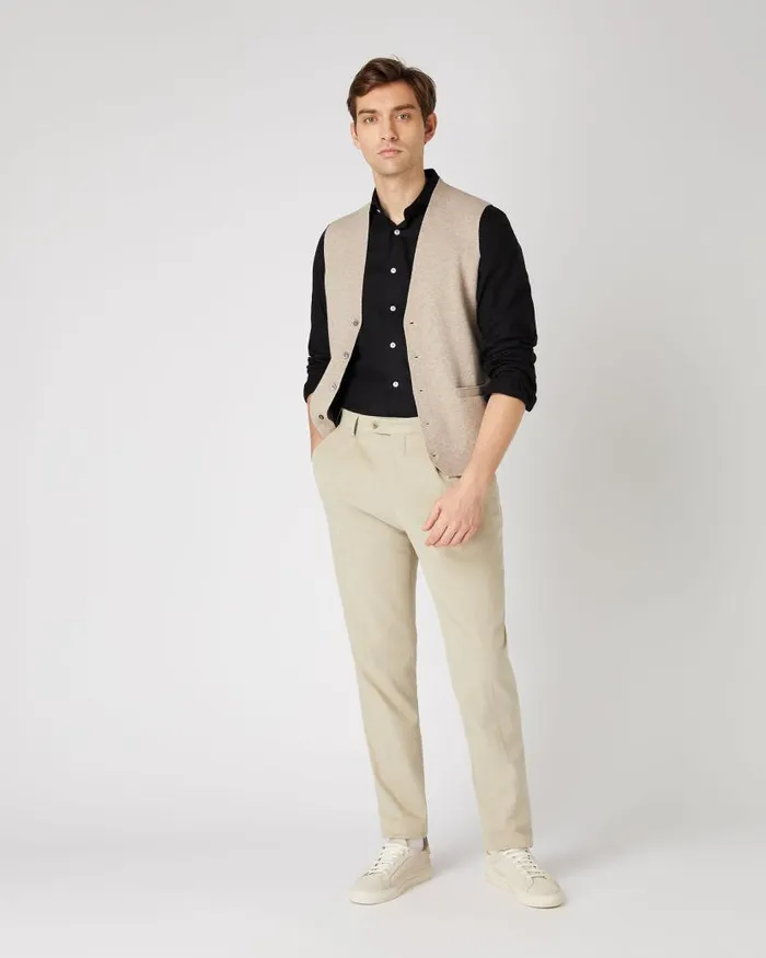 NPeal Shirts Men Cashmere Touch Shirt Navy Blue
