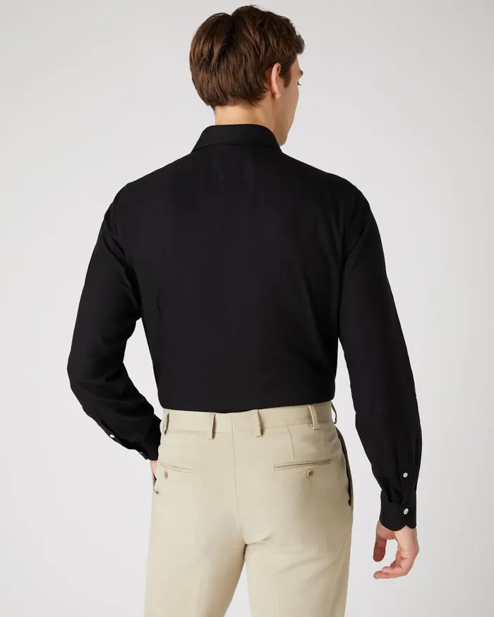 NPeal Shirts Men Cashmere Touch Shirt Navy Blue
