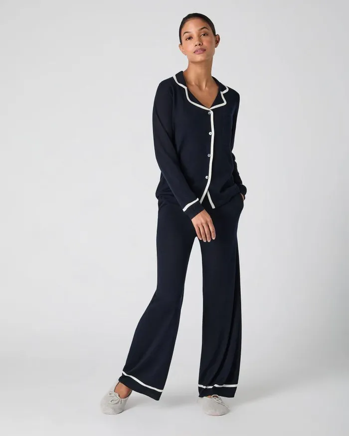 NPeal Tops and Tshirts Women Pyjama Top Navy Blue
