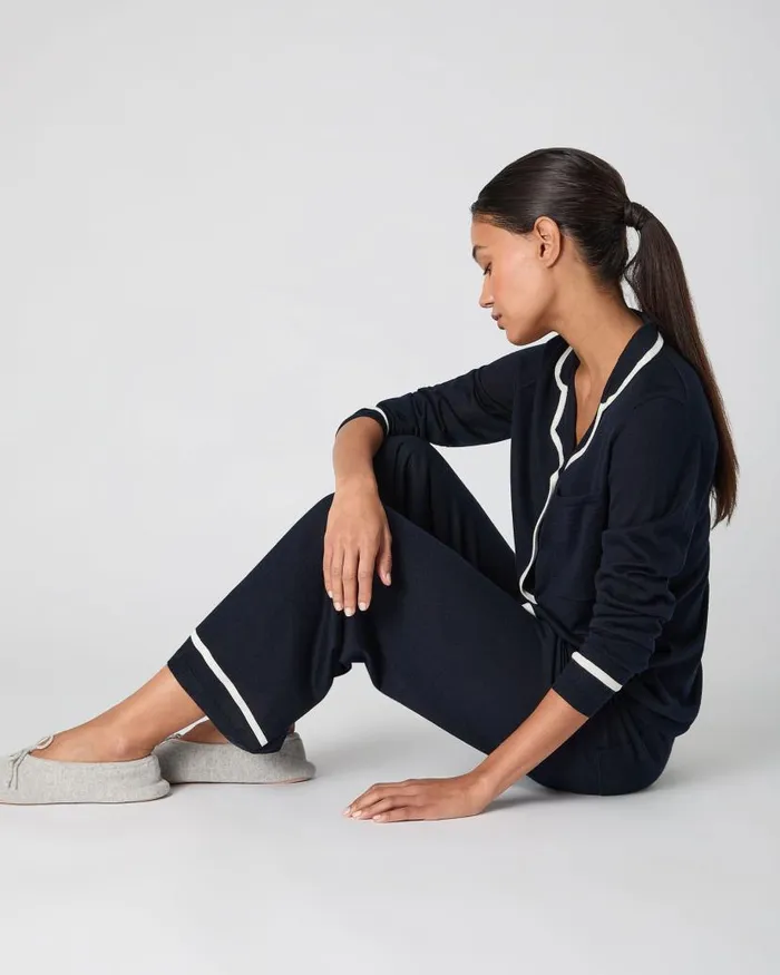 NPeal Tops and Tshirts Women Pyjama Top Navy Blue