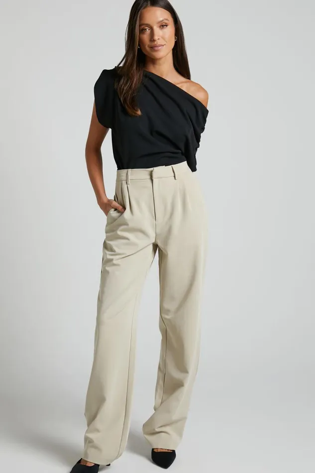 Nalfie Top 8211 Asymmetrical Top In Black Women Showpo Tops