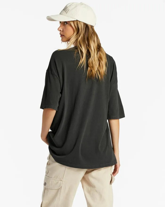 Natural Mystic TShirt Off Black Women Billabong Graphic Tees and Tanks
