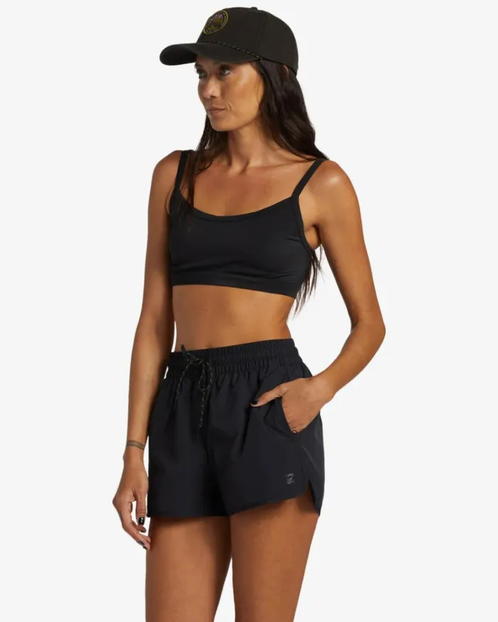 New Adventure Short Solid Shorts Black Women Billabong Shorts