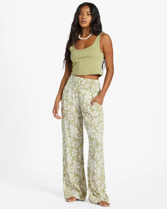 New Waves 2 WideLeg Pants Avocado 2 Women Billabong Pants