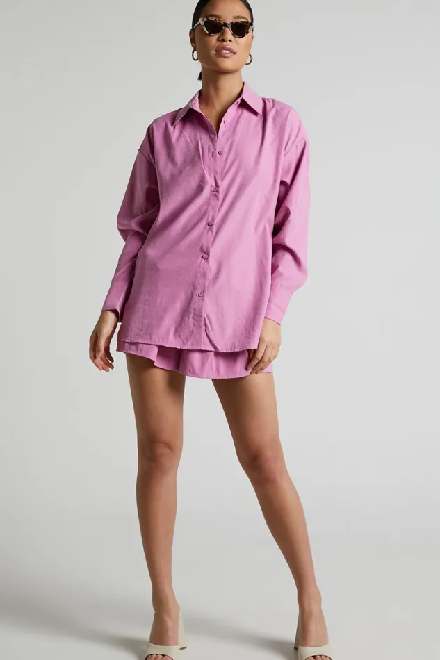 Niobe Shorts 8211 Elasticated Waist Mini Shorts In Pink Women Showpo Shorts