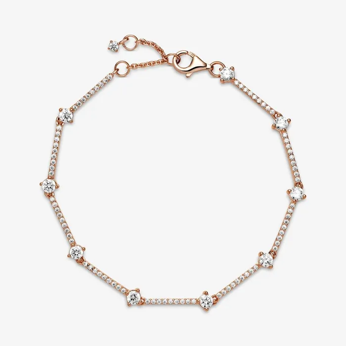 Noncharm Bracelets Women Pandora Sparkling Pav Bars Bracelet