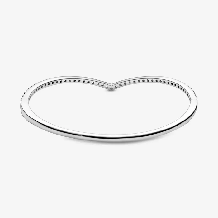 Noncharm Bracelets Women Pandora Sparkling Wishbone Bangle