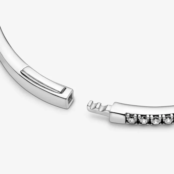 Noncharm Bracelets Women Pandora Sparkling Wishbone Bangle