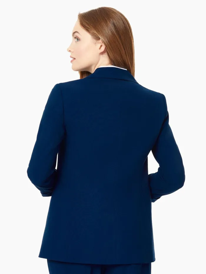 Notch Collar Rolled Cuff BiStretch Blazer Women Jones New York Blazers Notch Collar Rolled Cuff BiStretch Blazer Women Jones New York Blazers
