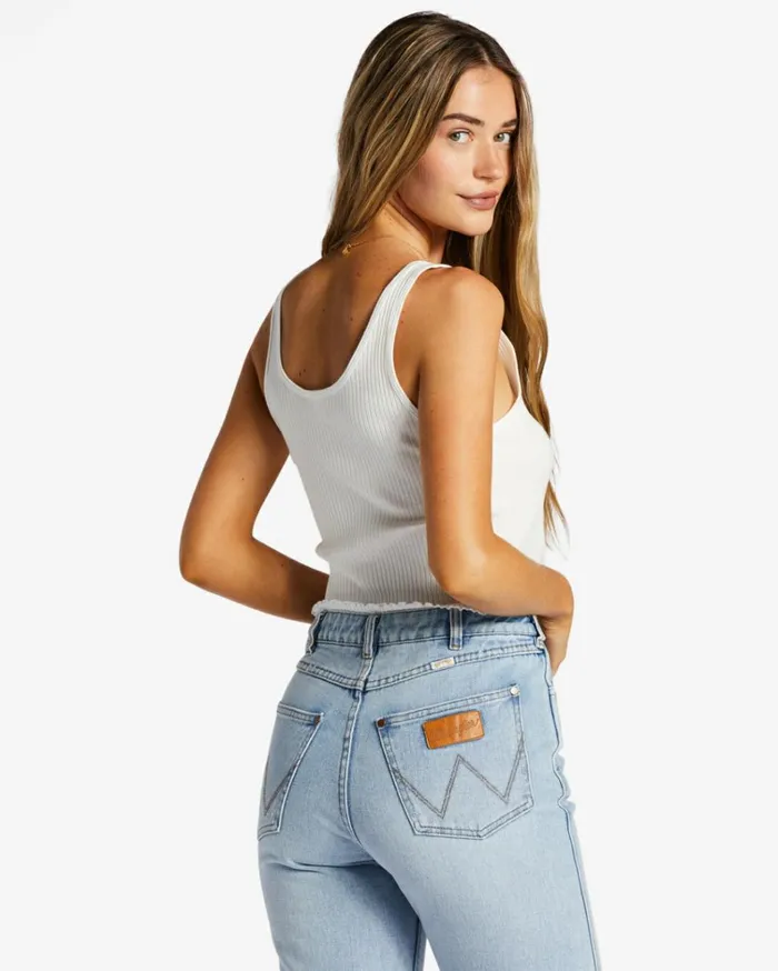 Notch Tank Ribbed Tank Top Salt Crystal Women Billabong Tops