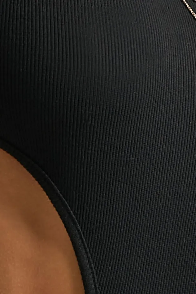 Nuala Bodysuit 8211 High Neck Side Cut Out Bodysuit In Black Women Showpo Curve Clothes