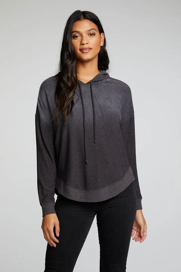 Outerwear Womens Rpet Cozy Knit Long Sleeve Drop Shoulder Hi Lo Shirttail Hoodie Chaser Brand Outerwear Womens Rpet Cozy Knit Long Sleeve Drop Shoulder Hi Lo Shirttail Hoodie Chaser Brand