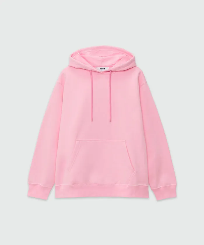 Oversized Sweatshirt With A Maxi Logo Print On The Hood Women MSGM Hoodies And Sweatshirts