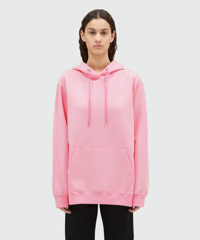 Oversized Sweatshirt With A Maxi Logo Print On The Hood Women MSGM Hoodies And Sweatshirts