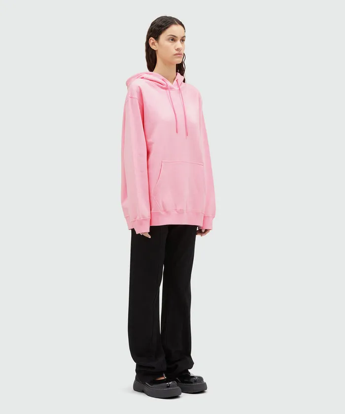 Oversized Sweatshirt With A Maxi Logo Print On The Hood Women MSGM Hoodies And Sweatshirts