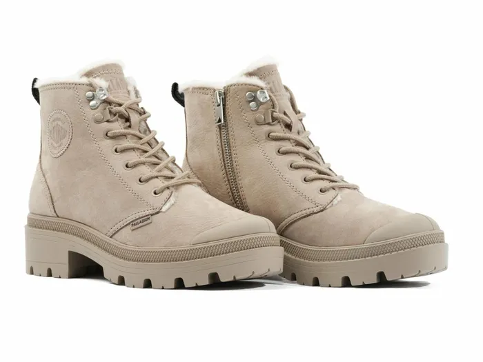 Palladium Pallabase Nubuck Zip Wl Miss Dune Women Heel Boots