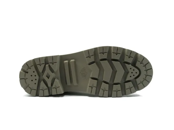 Palladium Pallabase Twill Dusky Green Women Heel Boots